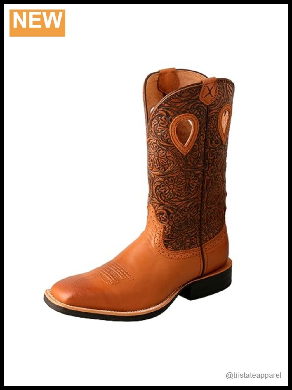 Twisted X Women's Ruff Stock Western Boots Pull-On Leather Mid-Calf